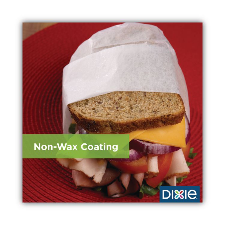 All-Purpose Food Wrap, Dry Wax Paper, 15 x 16, White, 1,000 Sheets/Pack, 3 Packs/Carton