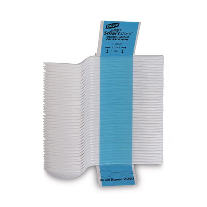 SmartStock Plastic Cutlery Refill, Series-B, Mediumweight Spoon, White, 40/Pack, 24 Packs/Carton