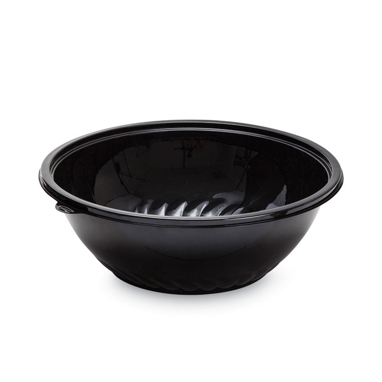 Caterline Pack n' Serve Plastic Bowl, 320 oz, 16" Diameter x 5.5" h, Black, Plastic 25/Carton