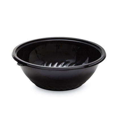 Caterline Pack n' Serve Plastic Bowl, 320 oz, 16" Diameter x 5.5" h, Black, Plastic 25/Carton