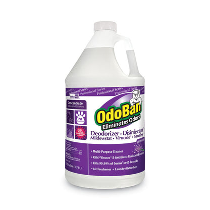 Concentrate Odor Eliminator and Disinfectant, Lavender, 1 gal Bottle, 4/Carton
