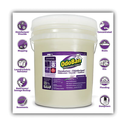 Concentrated Odor Eliminator and Disinfectant, Lavender, 5 gal Pail