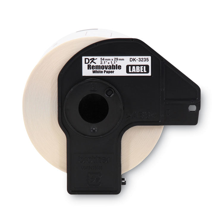Die-Cut Removable Paper Labels, 1.1" x 2.1", White, 800 Labels/Roll