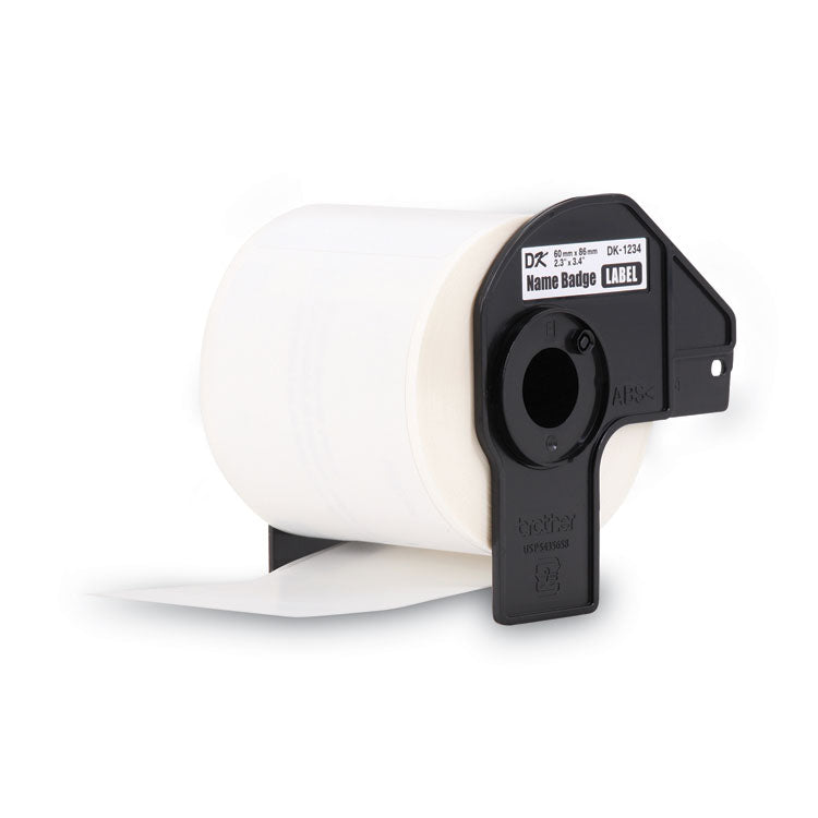 Die-Cut Name Badge Labels, 2.3" x 3.4", White, 260 Labels/Roll