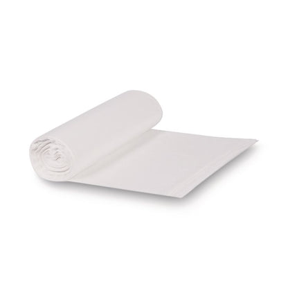 High-Density Can Liners, 33 gal, 13 mic, 33" x 39", Natural, Perforated Roll, 25 Bags/Roll, 10 Rolls/Carton