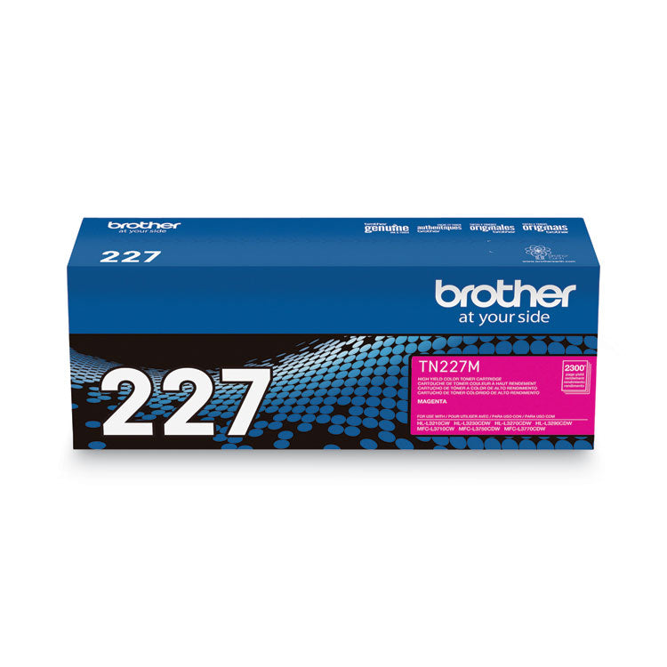 TN227M High-Yield Toner, 2,300 Page-Yield, Magenta