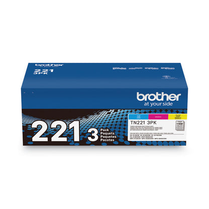 TN2213PK Toner, 1,400 Page-Yield, Cyan/Magenta/Yellow