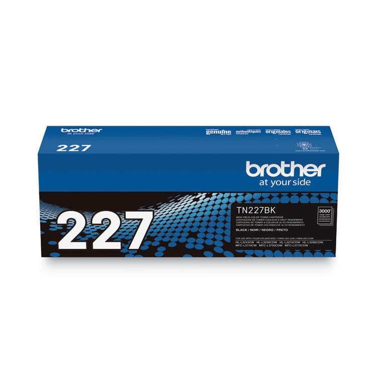 TN227BK High-Yield Toner, 3,000 Page-Yield, Black