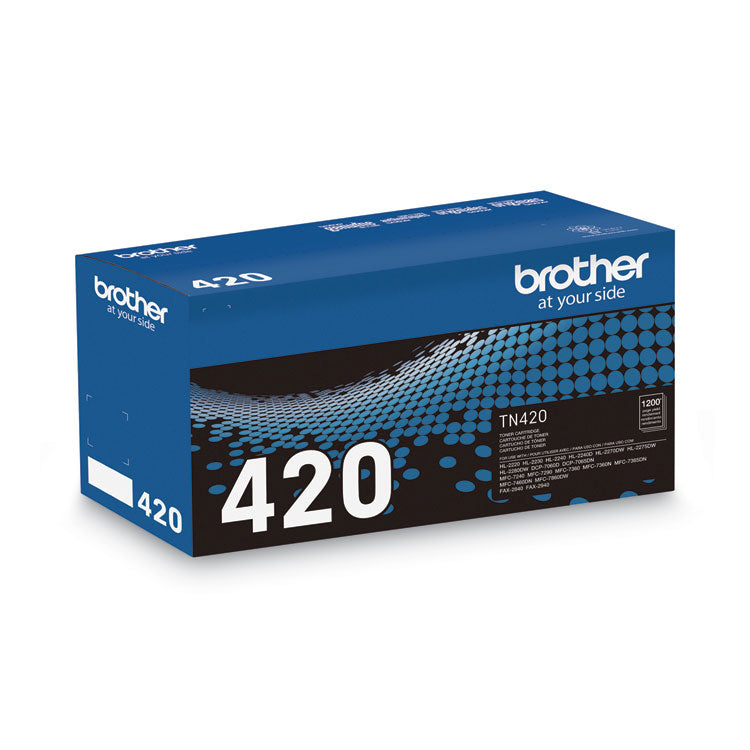TN420 Toner, 1,200 Page-Yield, Black