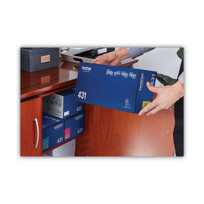 TN431Y Toner, 1,800 Page-Yield, Yellow