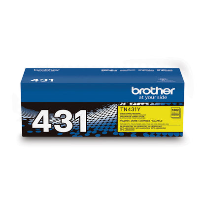 TN431Y Toner, 1,800 Page-Yield, Yellow