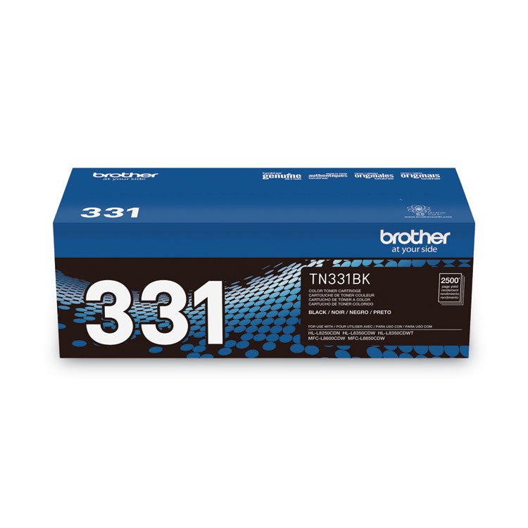 TN331BK Toner, 2,500 Page-Yield, Black