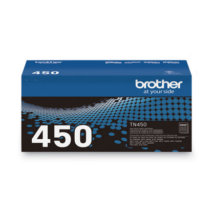 TN450 High Yield Toner, 2,600 Page-Yield, Black
