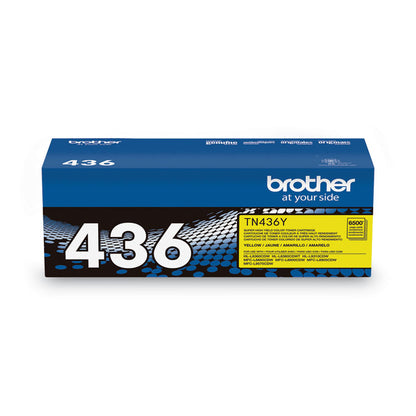 TN436Y Super High-Yield Toner, 6,500 Page-Yield, Yellow