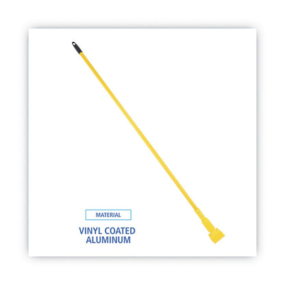 Plastic Jaws Mop Handle for 5" Wide Mop Heads, 1" dia x 60", Yellow