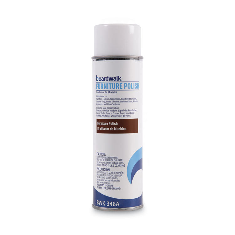 Furniture Polish, Lemon Scent, 19 oz Aerosol Spray