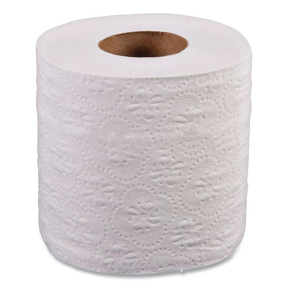 Two-Ply Toilet Tissue, Standard, Septic Safe, White, 4 x 3, 500 Sheets/Roll, 96 Rolls/Carton
