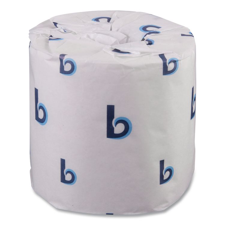 Two-Ply Toilet Tissue, Standard, Septic Safe, White, 4 x 3, 500 Sheets/Roll, 96 Rolls/Carton