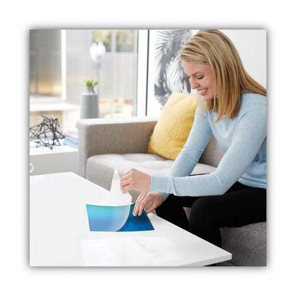 SelfSeal Self-Adhesive Laminating Pouches and Single-Sided Sheets, 3 mil, 9" x 12", Gloss Clear, 50/Pack