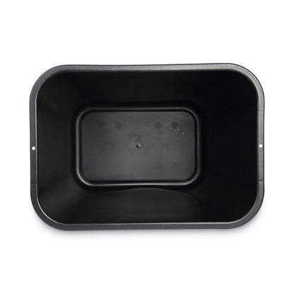 Soft-Sided Wastebasket, 28 qt, Plastic, Black