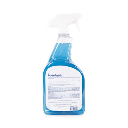 Industrial Strength Glass Cleaner with Ammonia, 32 oz Trigger Spray Bottle, 12/Carton
