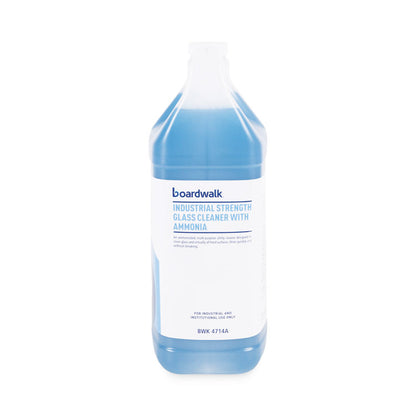 Industrial Strength Glass Cleaner with Ammonia, 1 gal Bottle