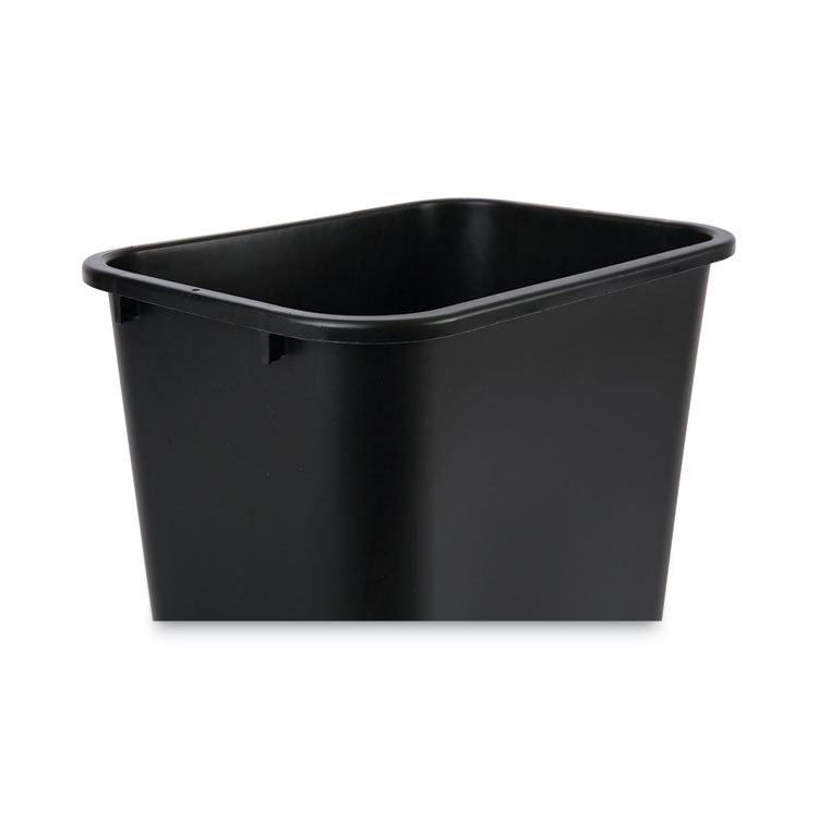 Soft-Sided Wastebasket, 41 qt, Plastic, Black
