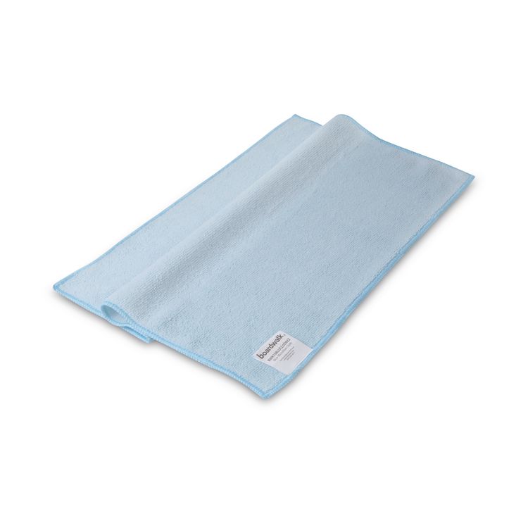 Microfiber Cleaning Cloths, 16 x 16, Blue, 24/Pack