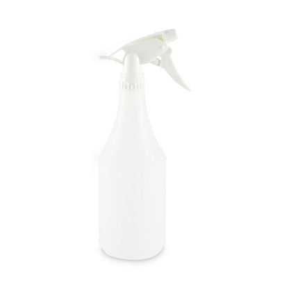 Embossed Plastic Spray Bottle, 24 oz, Clear, 24/Carton