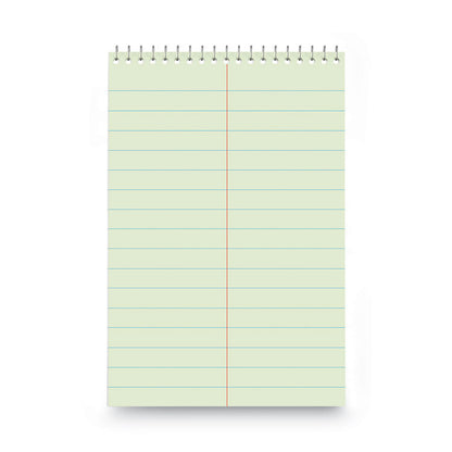Steno Pads, Red Cover, Pitman Rule, (60) Green-Tint 6 x 9 Sheets