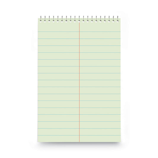 Steno Pads, Red Cover, Pitman Rule, (60) Green-Tint 6 x 9 Sheets (Each)