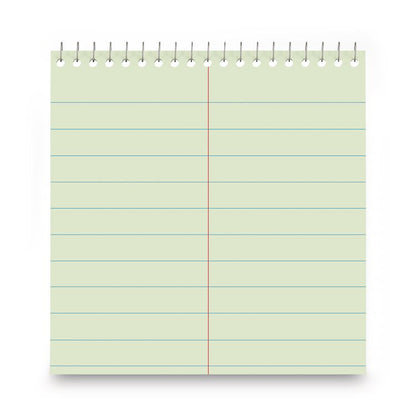 Steno Pads, Red Cover, Pitman Rule, (60) Green-Tint 6 x 9 Sheets