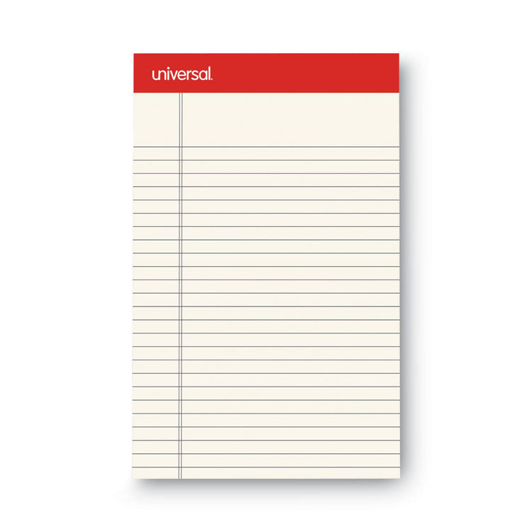 Colored Perforated Ruled Writing Pads, Narrow Rule, (50) Ivory 5 x 8 Sheets, Dozen