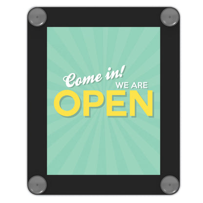 Superior Image Window Display, 8.5 x 11 Insert, Clear/Black