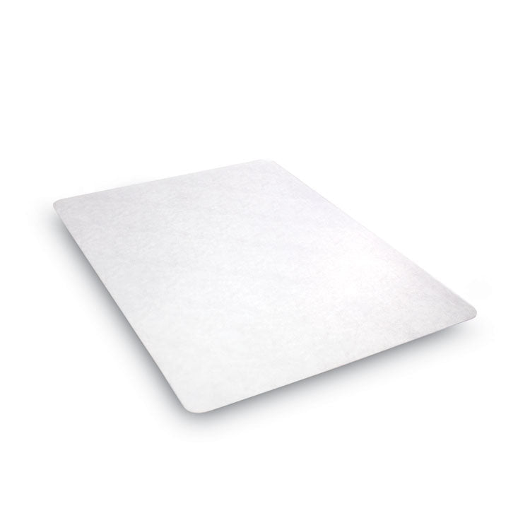 EconoMat Non-Studded All Day Use Chair Mat for Hard Floors, Rectangular, 46" x 60", Clear, Ships Rolled