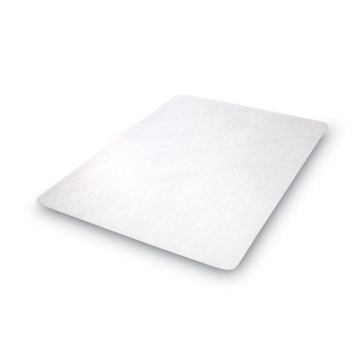 EconoMat Non-Studded All Day Use Chair Mat for Hard Floors, Rectangular, 46" x 60", Clear, Ships Rolled