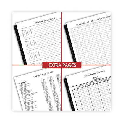 Executive Weekly/Monthly Planner Refill with Hourly Appointments, 8.75 x 6.88, White Sheets, 12-Month (Jan to Dec): 2026
