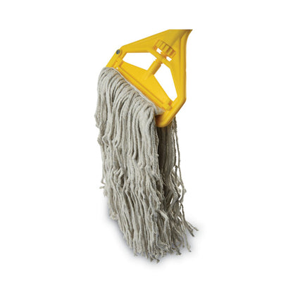 Quick Change Side-Latch Plastic Mop Head Handle, 60", Yellow