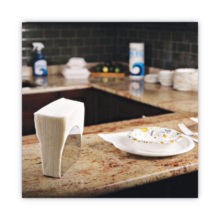 1/4-Fold Lunch Napkins, 1-Ply, 11.8 x 11.2, White, 6,000/Carton