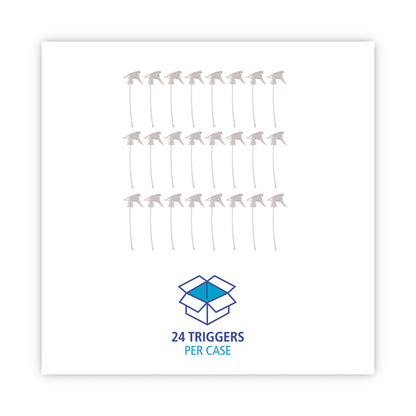 Non-Leaking Trigger Sprayer 300ES, 9.5" Tube, Fits 32 oz Bottles, White, 24/Carton
