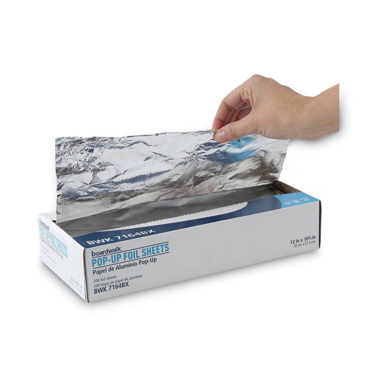 Standard Aluminum Foil Pop-Up Sheets, 63 Gauge, 12 x 10.75, 200/Box, 12 Boxes/Carton