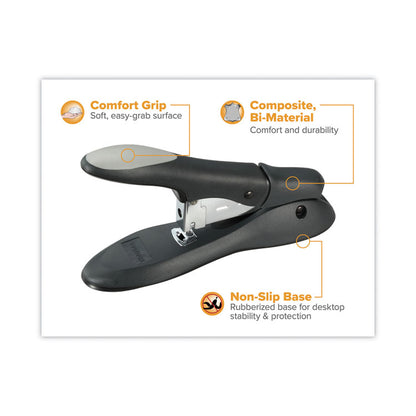 Personal Heavy-Duty 60-Sheet Stapler, 60-Sheet Capacity, Black/Gray