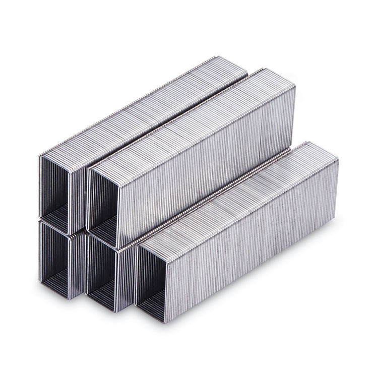 Heavy-Duty Premium Staples, 0.88" Leg, 0.5" Crown, Steel, 1,000/Box