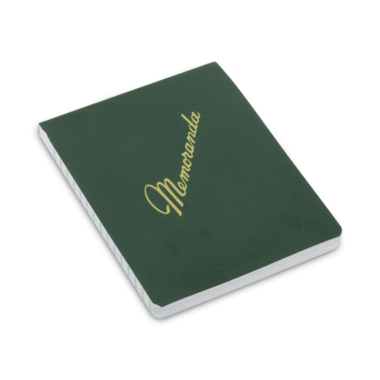 7530010607511, SKILCRAFT Memorandum Pad, Green Cover, Narrow Rule, (144) White 3.38 x 4 Sheets, Dozen