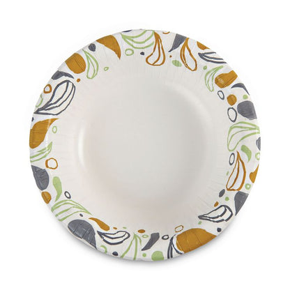 Deerfield Printed Paper Bowl, 12 oz, Coated/Soak Proof, Multicolor, 125/Pack, 8 Packs/Carton