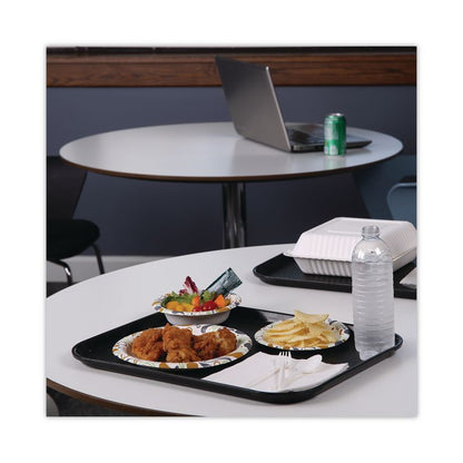 Deerfield Printed Paper Plates, 9" dia, Coated/Soak Proof, White/Yellow/Green/Purple, 125/Pack, 8 Packs/Carton