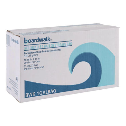 Reclosable Food Storage Bags, Gallon, 1.75 mil, 10.5" x 11", Clear, 250/Box