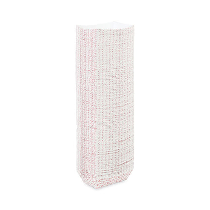 Paper Food Baskets, 0.25 lb Capacity, 2.69 x 4 x 1.05, Red/White, 1,000/Carton