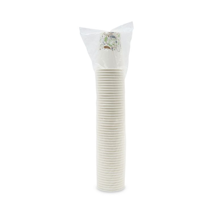 Deerfield Printed Paper Hot Cups, 12 oz, 50/Sleeve, 20 Sleeves/Carton
