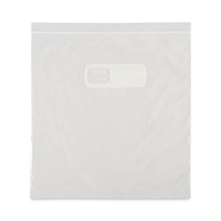 Reclosable Food Storage Bags, Gallon, 1.75 mil, 10.5" x 11", Clear, 250/Box